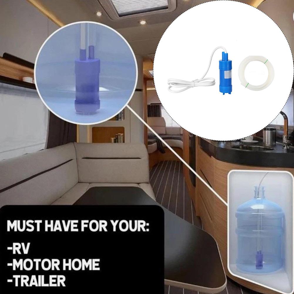 For Thetford C200 C400 Specific 12V For Motorhome Toilet Water Pump with 5 Meter Water Hose ABS Material 10.5x3.8x3.8cmGood product