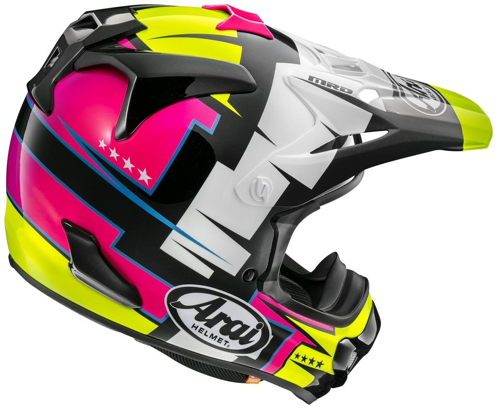 Arai Bike Helmet BATTLE Yellow Off-Road V-CROSS4 61-62cm