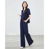 Age reducing lightweight breathable denim top+casual pants two-piece set