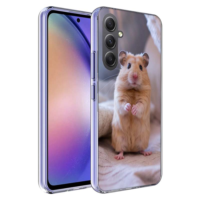 Hamsters With Hats Have Ears Phone Case For Samsung A54 A34 A24 A14 A53 A33 A23 A13 A52S A32 A22 A12 A17 Galaxy A03S A04S A02S A