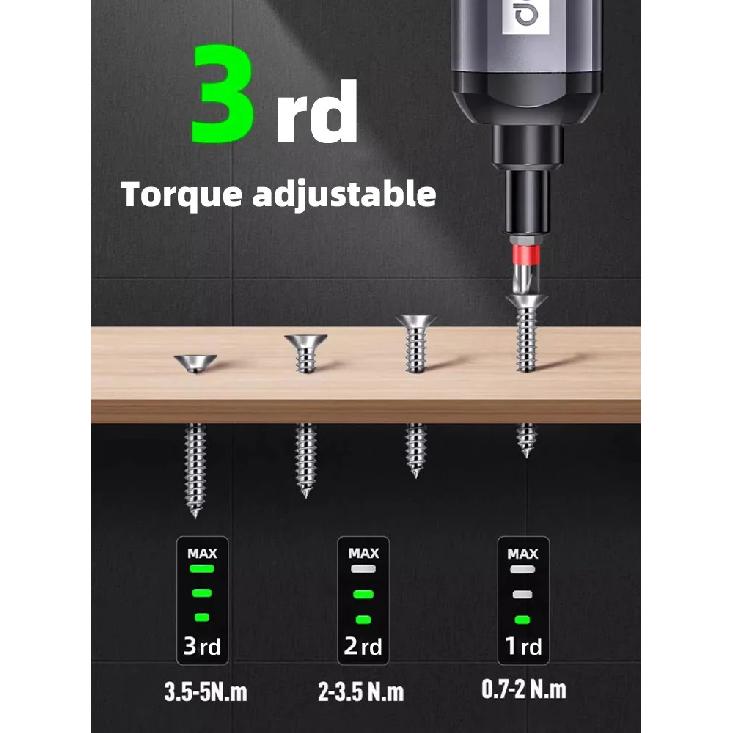 Mini Electric Screwdriver Set USB Rechargeable 2000mah Adjustment Power Dril Multi-function Disassembly Torque Repair Tools Kit