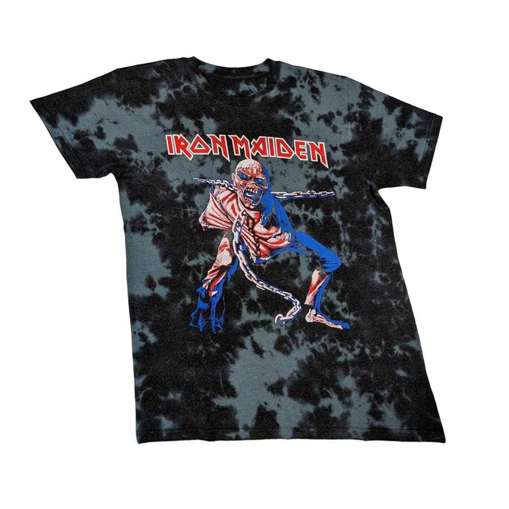 Iron Maiden Футболка унисекс для взрослых Piece Of Mind Eddie Washed