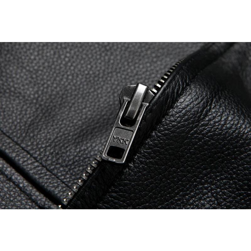 Китайский размер Мужская кожаная куртка из натуральной коровьей кожи с воротником из натурального меха Летные куртки Мужские пальто из коровьей кожи Зимняя одежда ВВС