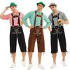 Men's Bavarian Oktoberfest Lederhosen with Plaid Shirt - Plus Size Available