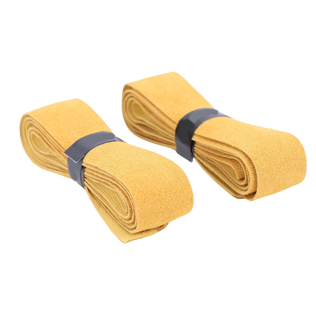 2 шт. Кожаная лента для обмотки ручки теннисной ракетки, противоскользящая, для рукоятки удочки, повязка на голову от пота, эргономичная накладка на ручку ракетки