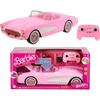 Hot Wheels RC Barbie Toy Car from Barbie The Holds 2 Barbie Trunk Opens for Storage Corvette, Battery-Operated Remote-Control Movie, Dolls,