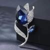 Elegant New Arrival Crystal Tulip Anti-Slip Brooch for Women - Unique Versatile Floral Pin, Chic Stylish Crystal Rhinestone Clothing Decoration