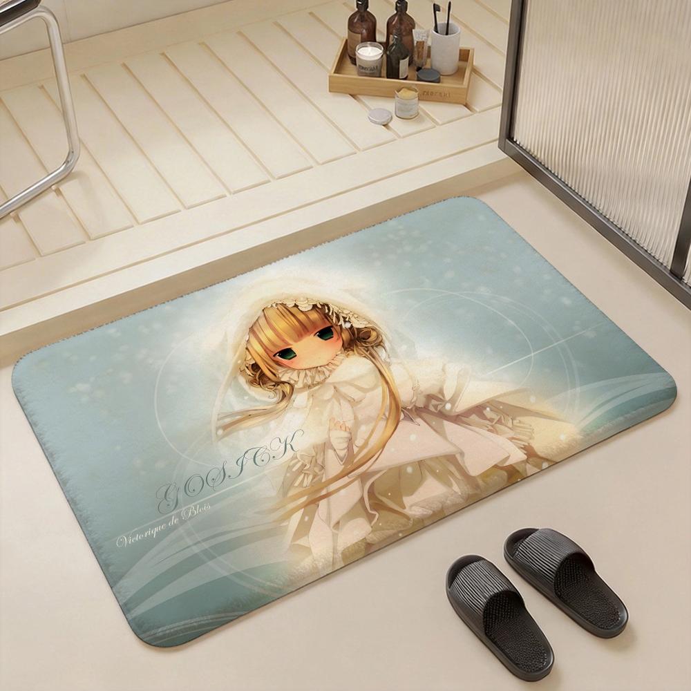 Anime G Gosick Floor Mat Eco Flannel Doormat Non Slip Odorless Indoor Floor Rug Soft Short Plush Home Mat