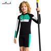 Kids 2.5mm Neoprene Wetsuit Set Long Sleeve Separate Warm Suit Snorkeling Surfing Cold Water Swimming