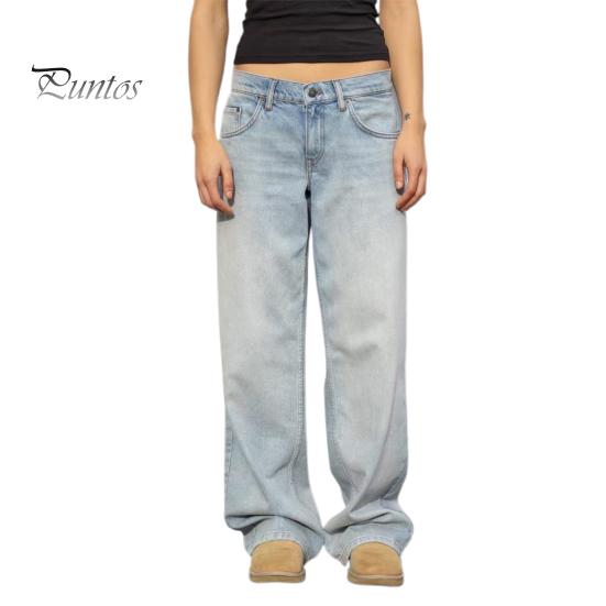 Широкие джинсы для женщин, эластичные джинсовые брюки с высокой талией и карманами, повседневные прямые джинсовые брюки