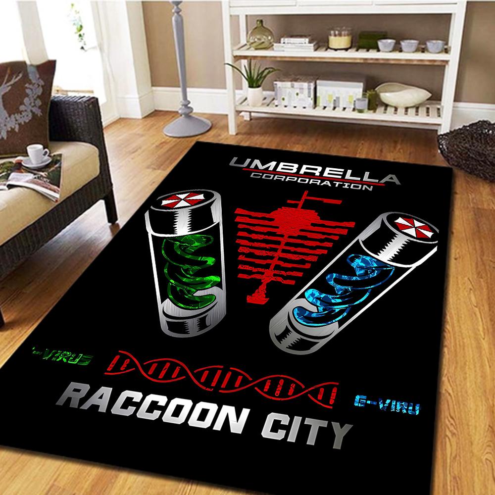 Resident Evil Carpet for Living Room Bedroom, Home Decor Cool Movie Mat & Play Floor Rug -HE49