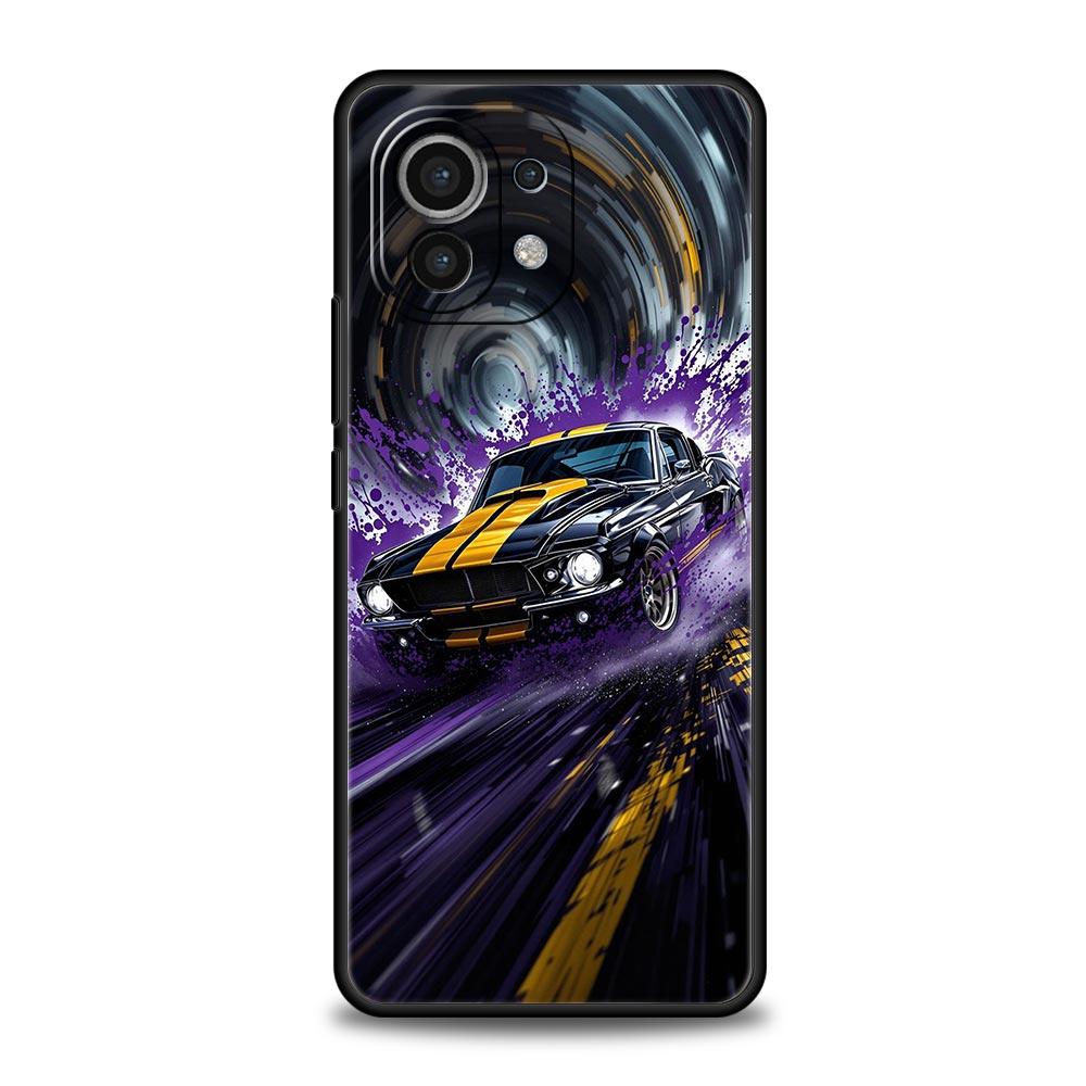 Sports Car Drift Phone Case Cover for Xiaomi Mi 17 Pro Max 15 14 13 12 11 Ultra 15T 14T 13T 12T 11T Pro Lite Soft TPU Shell Bags