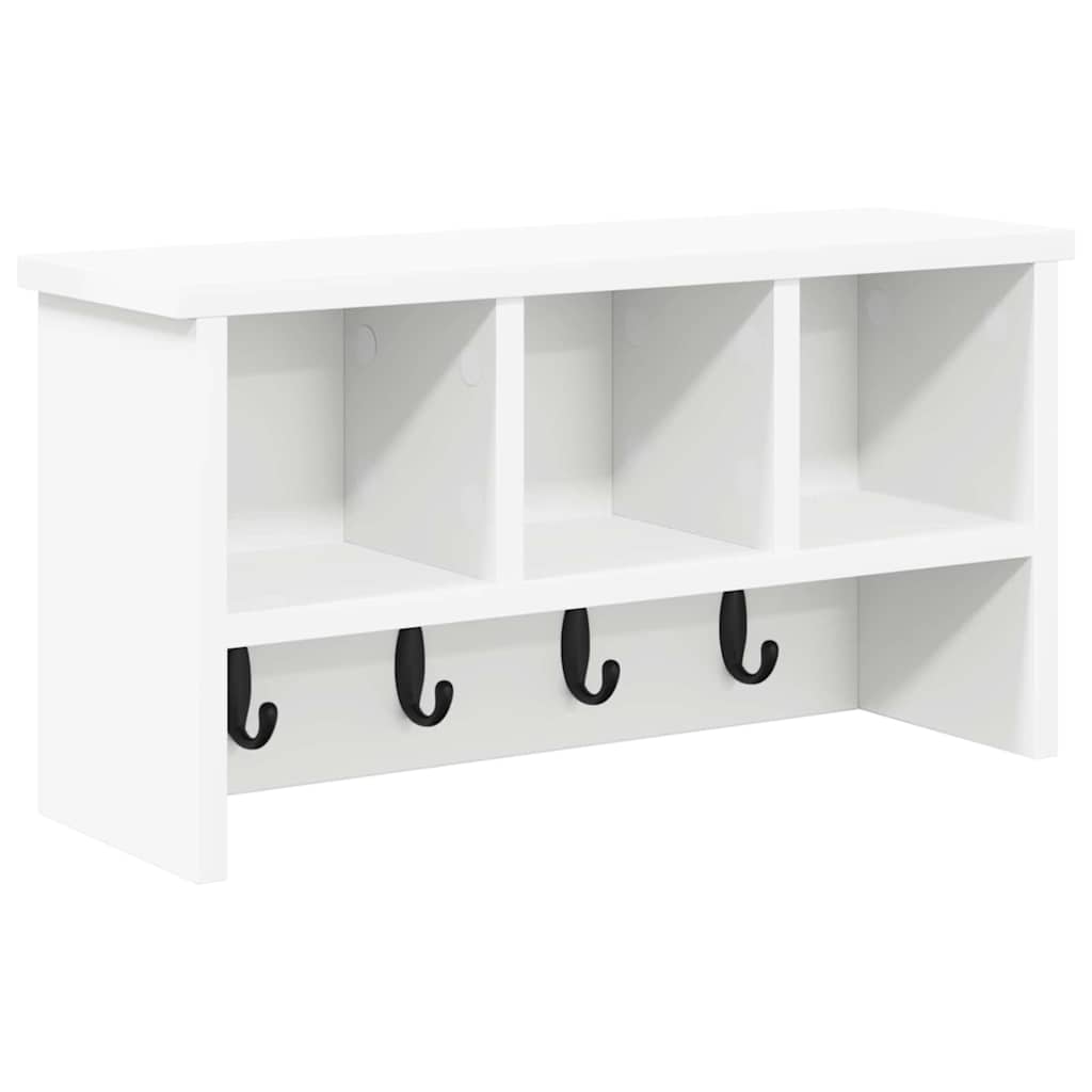 Wall Mounted Nightstand White 50 x 16 x 26 cm Engineered Wood