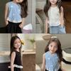 Little Bow Vest for Girls Summer Kids Sweet Sleeveless T-shirt