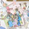 30 Sheets Girl Holding Flowers Character Stickers Kawaii Anime Style Self-Adhesive For Journal Scrapbook DIY Decoration