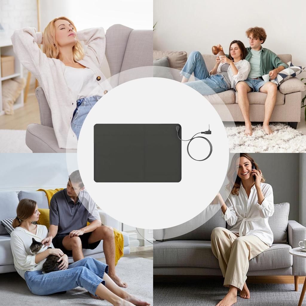 Grounding Mat For Feet Conductive Balance Blanket Anti Static Grounding Pad For Balance Mood Overall Health Travel Sleeping