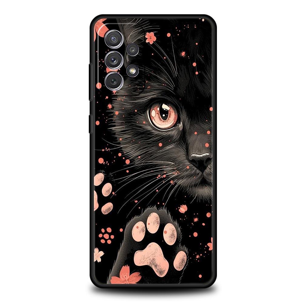 Чехол для телефона «Повседневная жизнь кошек» для Samsung Galaxy A17 A07 A55 A35 A25 A15 A05s A33 5G A31 A23 A21s A13 A41 A73 A53 A51 A71