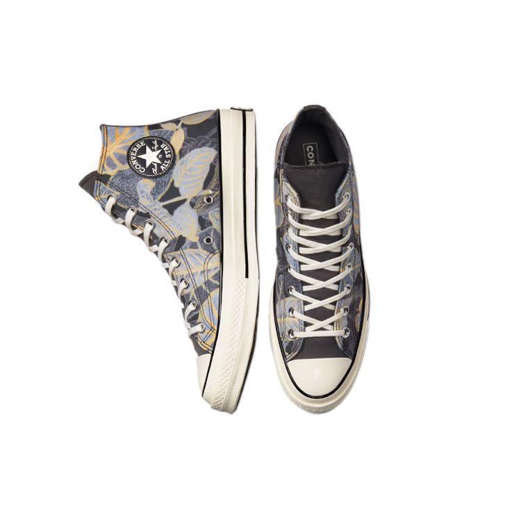 Converse Кроссовки унисекс Chuck 70 High Tropical Leaf серые Storm-Wind Egret A00482C
