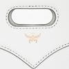 MCM Diamond Logo Adjustable Strap Pebbled Leather Shoulder Crossbody Handbag Women handbag Ice-Gray MYZEAAK03FR001