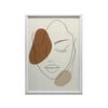 Calm Femininity In Line Calm Femininity In Line, 30X40 Cm, Dark Brown Wooden Frame, 230 Gsm Matte Paper