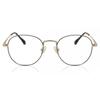 Full Rim Oval Black Gold Hokk M298b Fashion Unisex Eyeglasses