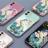 Красочные печатные узоры с квадратным краем корпуса с покрытием корпуса телефона Роскошное покрытие Мягкий чехол для телефона для iPhone Motorola Moto OnePlus Samsung