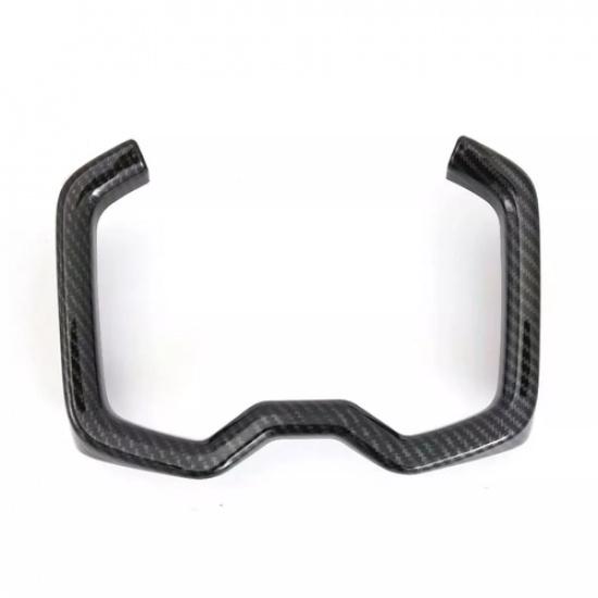 Interior Cup Holder Cover Surrounds For Toyota RAV4 -2024 Carbon Fiber