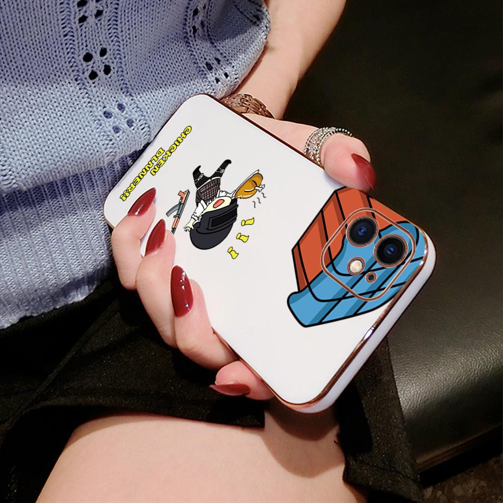 Красочные печатные узоры с квадратным краем корпуса с покрытием корпуса телефона Роскошное покрытие Мягкий чехол для телефона для iPhone Motorola Moto OnePlus Samsung