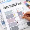 2025 Годовой календарь-планировщик Семейный домашний календарь-планировщик 2025 Полный годовой календарь-планировщик 74x52 см с 01.2025 по 12.2025