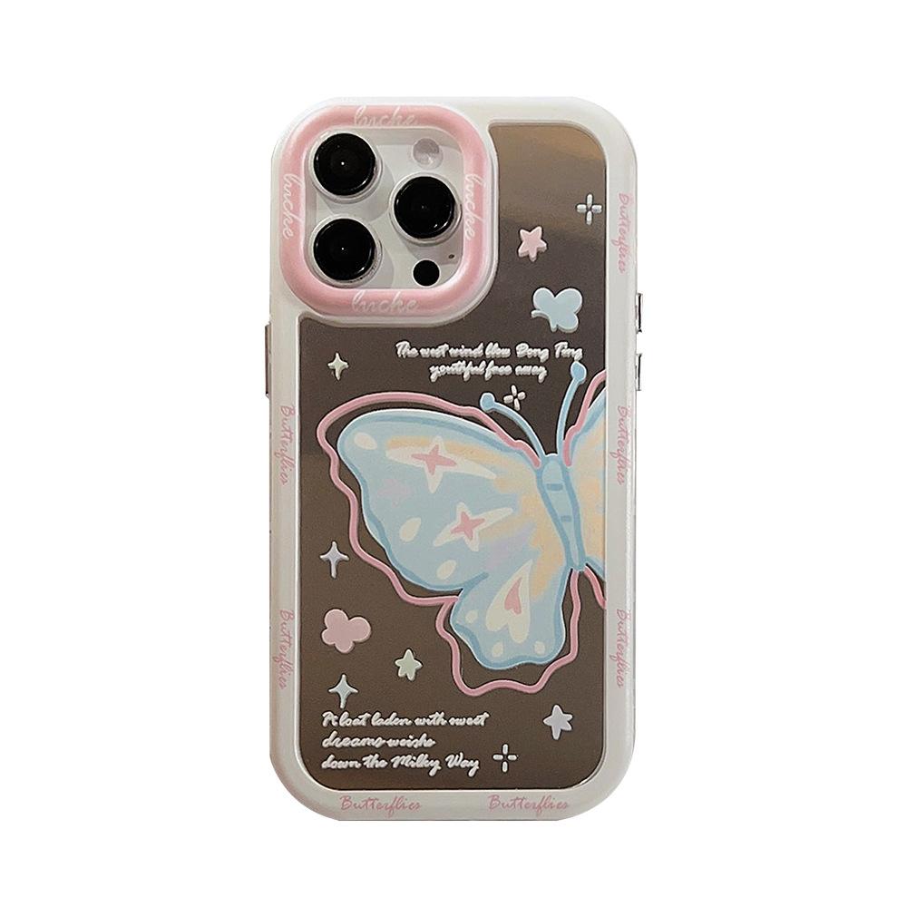 Креативный зеркальный чехол-бабочка для iPhone 17 iPhone 17 Pro Max