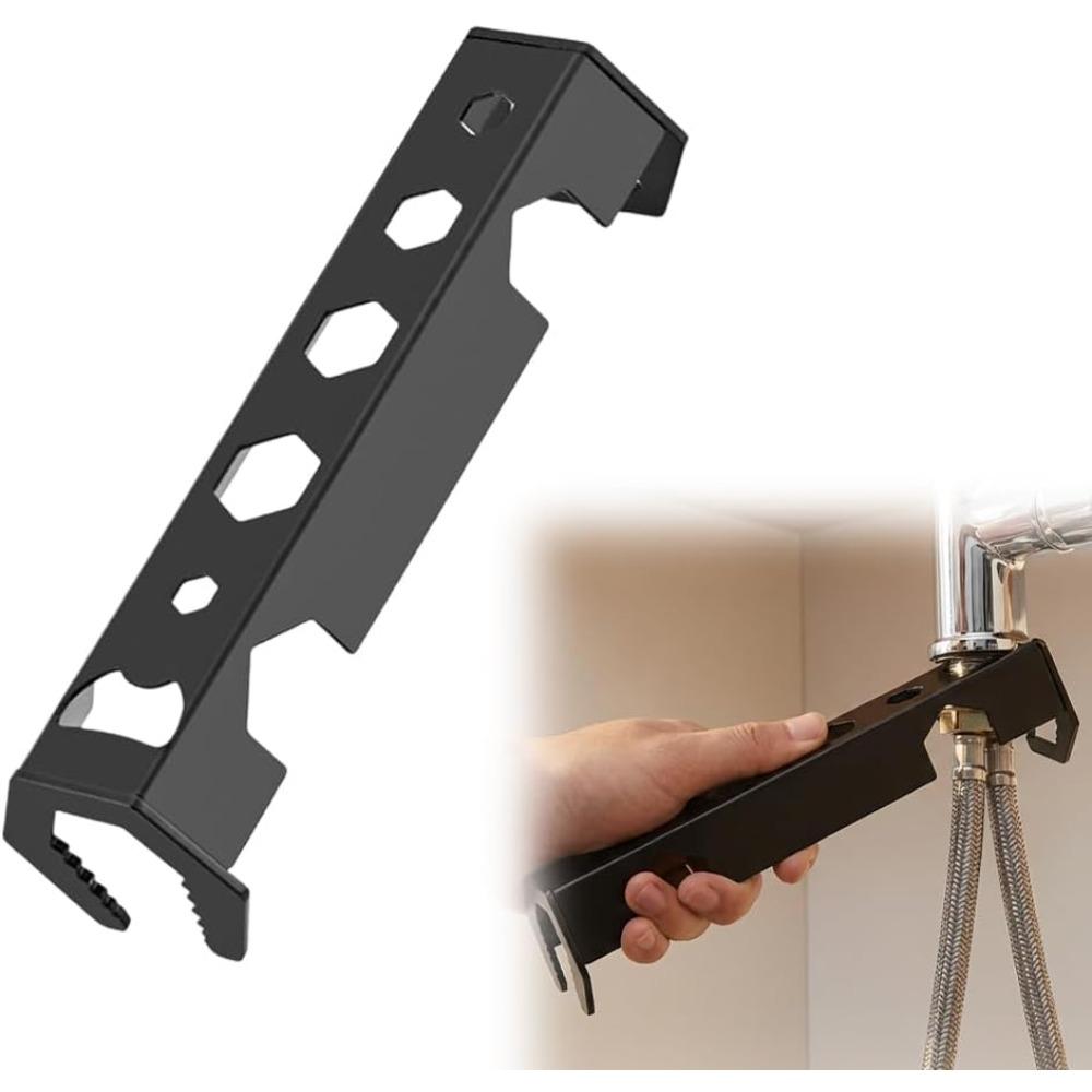 2-piece multi-functional sink wrench set, 2026 new sink and faucet wrench, suitable for plumbing tools in confined spaces.