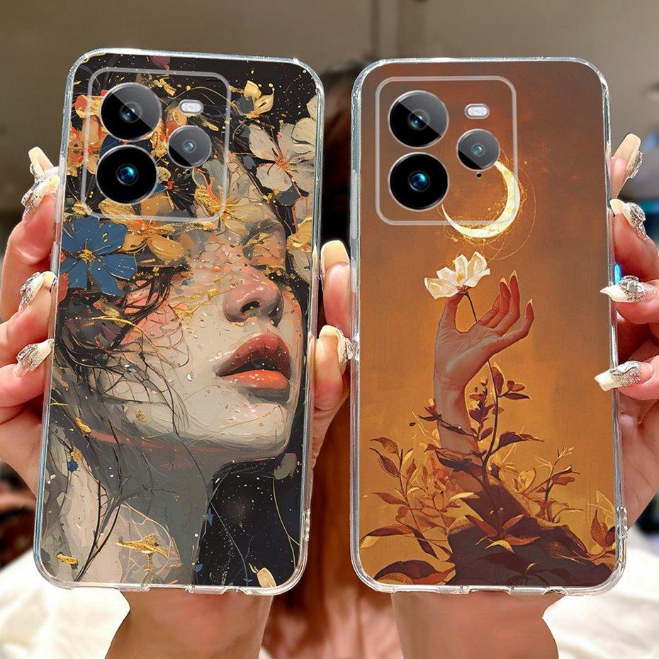 Fashion Painting Case For Realme GT 7 Pro 7T Soft Silicone TPU Phone Cases For Realme GT7 GT7T 7Pro 5G Covers Bumpers