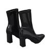 Pointed Toe Women Ankle Boots Leather High Heels Fashion Shoes Chunky Winter Sexy Chelsea Boots 2024 Trend Goth Botas De Mujer