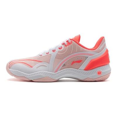 Кроссовки для бадминтона Li Ning Qixi Low-Top Унисекс Белые Красные AYZT009-2