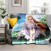 Anime SAO Sword Art Online Printed Oversized Manta Sofa Bed Cover Soft and Hairy Blanket Plaid Soft Warm Flannel Throw Blankets