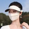 Маска для лица с петлями для ушей и козырьком Женское защитное полотенце для лица Модная маска для велоспорта Лето