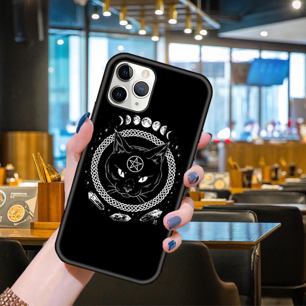 Чехол для телефона Apple IPhone 13 12 11 Mini Pro MAX SE X XS XR 8 7 6 S Plus черный чехол Hoesjes Art Prime Soft Goth Skeleton