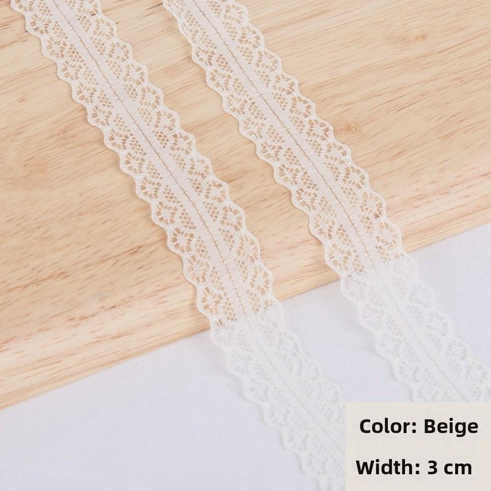 10 Yards Length Embroidered Lace Ribbon 3cm Width DIY Lace Material For Gift Box