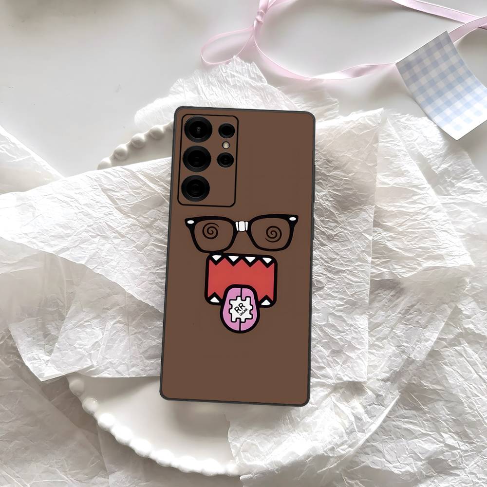 Cute Domo-Kun Phone Case For Samsung S 24 Fe 25 Ultra Plus 20 Lite 21 30 22 23 24 22 Ultra 5G Fundas