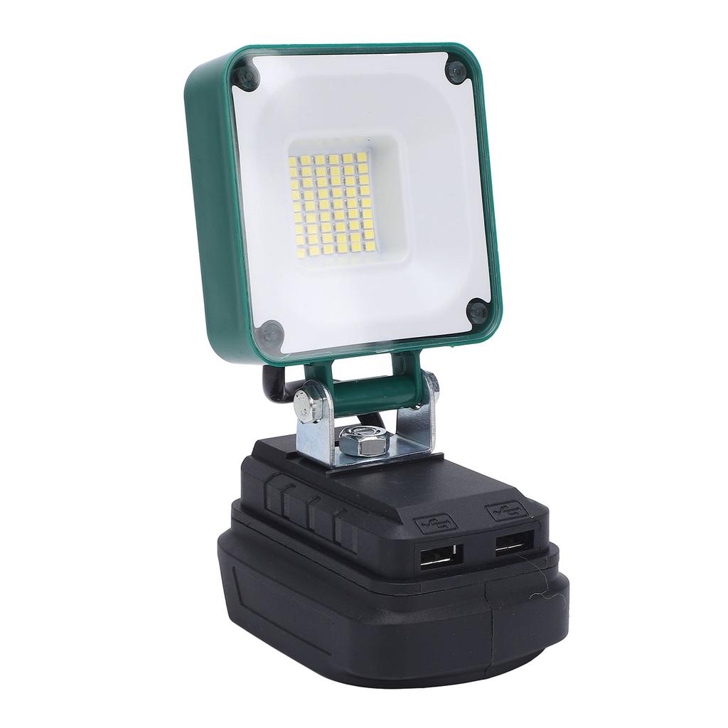 Беспроводной светодиодный рабочий свет 45 светодиодов 3400 лм с регулируемым углом водонепроницаемый рабочий свет с питанием от аккумулятора с USB-портом для BL1815