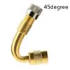 Brass 45/135 Degree Car Bike Tyre Valve Tube Tire Repair Tools Tire Stem Extender Extension Adaptor