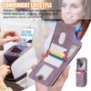 Кожаный кошелек-держатель для карт для Samsung Galaxy Z Flip 7 6 5 4 3 ZFlip Flip6 Flip5 Flip7 с ремешком через плечо Чехол-сумка