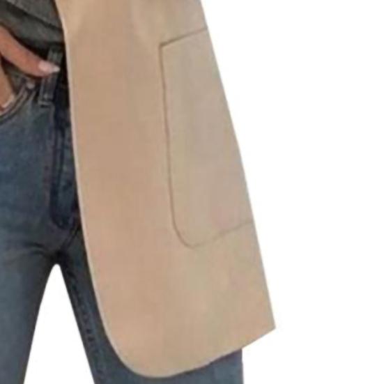 Blazer Lapel All-match Open Front Stylish Women Suit for Daily Life