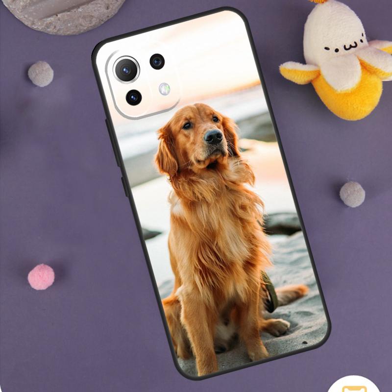 Чехол для телефона Xiaomi 15 14 Ultra 13T 14T 15T 17 Pro Max POCO F8 Ultra F5 F6 F7 X5 X6 X7 Pro с изображением золотистого ретривера