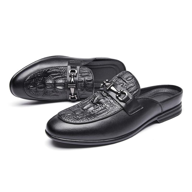 Модная обувь класса люкс, дизайнерская мужская обувь, модные получешки для мужчин, повседневная обувь, высококачественные кожаные пляжные тапочки, летние мужские сандалии