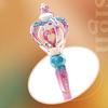 Electric Light-Up Rotate Fairy Wand Kids Girls Illuminating Princess Wand with Music Gradient Color Heart Colorful Light