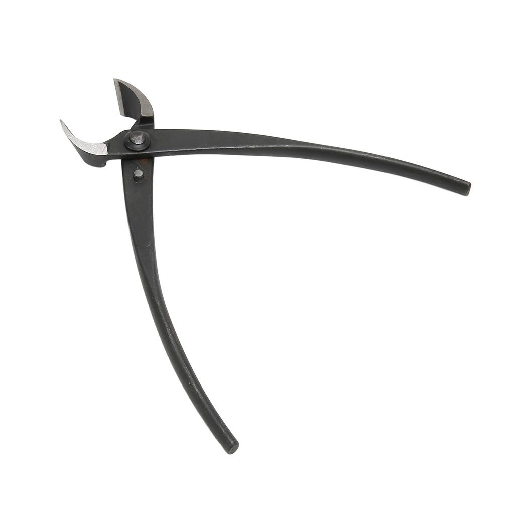 200 мм/7,9 дюйма вогнутые кусачки для веток высокопрочные марганцевые стальные диагональные плоскогубцы черные