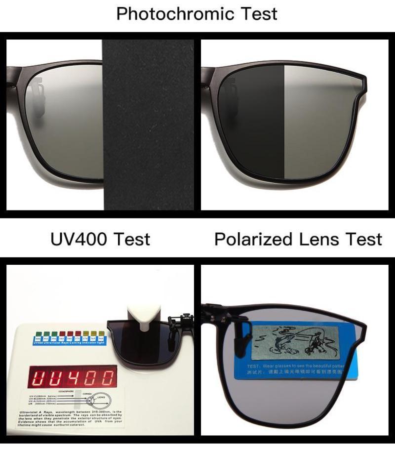 Зажим для солнцезащитных очков унисекс, поляризационные очки дневного и ночного видения с откидными линзами, очки для вождения UV400, солнцезащитные очки для верховой езды на улице
