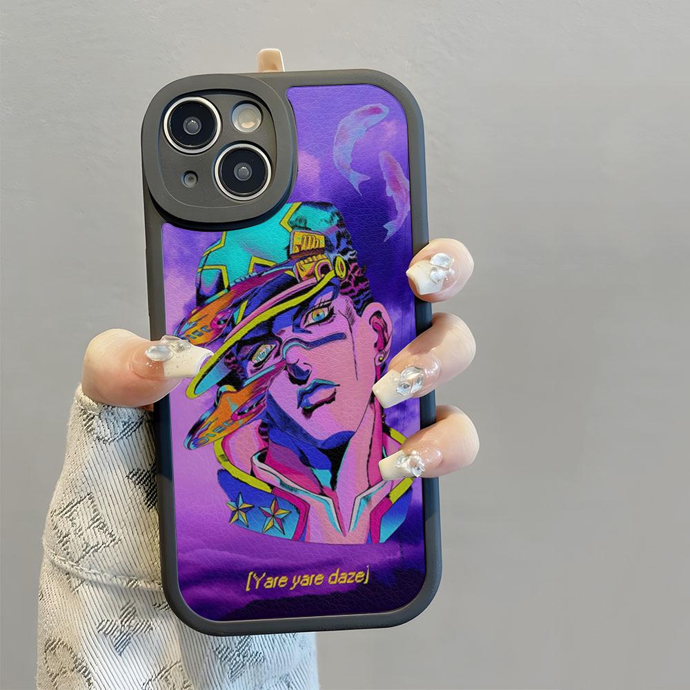 Чехол для телефона JoJo's Bizarre Adventure JoJo Аниме Чехол для телефона Для IPhone 16 14 13 11 12 Pro Max Mini X XR XS 8 Plus Mini Овечья кожа Si