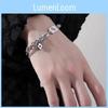 Layer Fashionable Double Titanium Steel Bracelet Minimalist Hipster Accessory Gifting For
